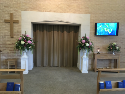 Urn Pedestal Arrangements - Large Urn Pedestal Arrangements. These beautiful Arrangements look stunning in any Venue. Price is for one Arrangement and Includes Hire of Pedestal Stand.