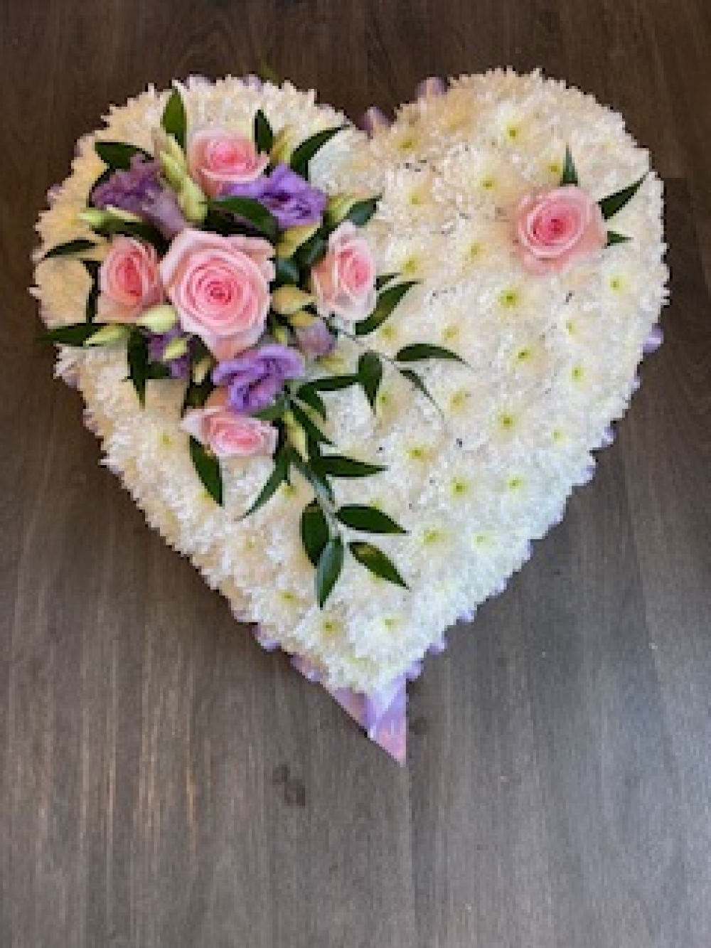 Based Heart with lilac & pink detail